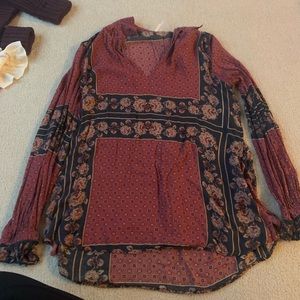 Free People Printed Shirt